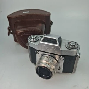 IHAGEE Exa II Spiegelreflexkamera mit Zeiss Tessar 50mm 2.8f DDR #1460 - Bild 1 von 10