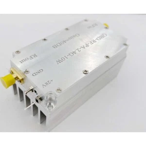 For QBF-RF-PA-2.4G-10W 2.4-2.5GHz One-Way RF Power Amplifier 40DB Gain - Picture 1 of 5