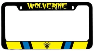 Wolverine (COLOR) Black METAL License Plate Frame Auto Marvel - Picture 1 of 1