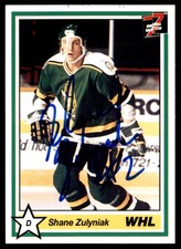 1990-91 7th Inning Sketch WHL Shane Zulyniak Prince Albert Raiders #278 NO COA