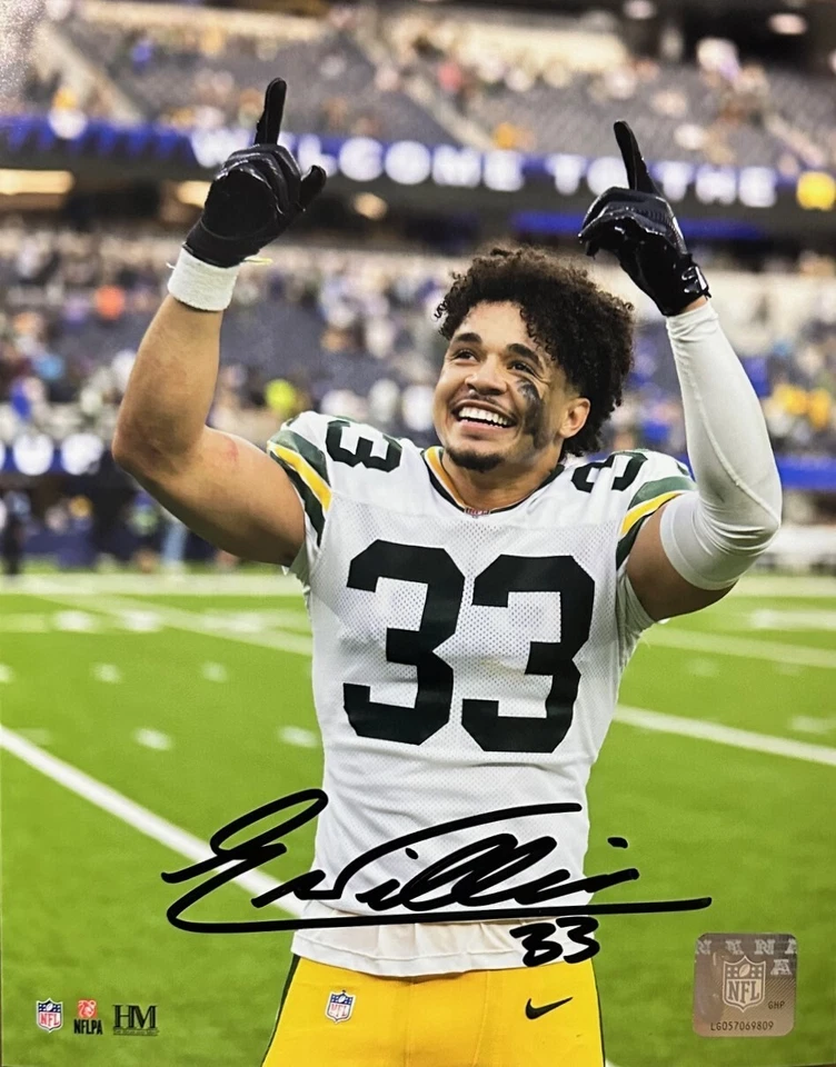 Green Bay Packers Safety EVAN WILLIAMS Signed 8x10 Photo #2 AUTO - Image 1 of 1