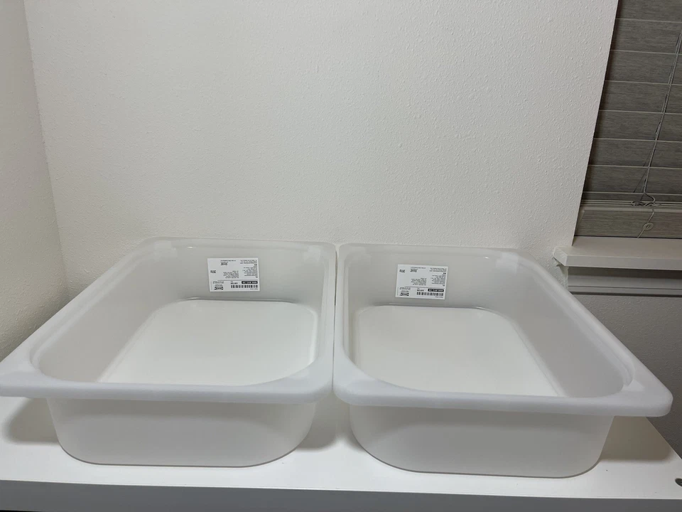 Lot Of 2 IKEA Trofast White Toy Storage Bin Box 16 ½”x11 ¾”x4" New - Image 1 of 1