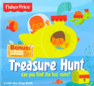 Fisher Price, Treasure Hunt NEW! Board Book Age 2 up Lift Flap Learn Shapes - Picture 1 of 3