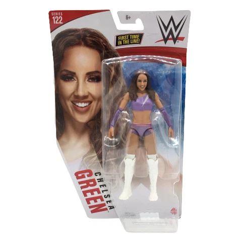 WWE Chelsea Green Basic Series 122 Wrestling Action Figure Purple Outfit 6" NEW Cover