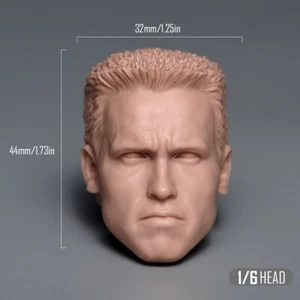 1:6 T800 Young Arnold Terminator Head Sculpt For 12 " Male Action Figure Body - Picture 1 of 7