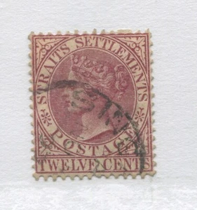 Straits Settlements QV 1883  12 cents used - Picture 1 of 1