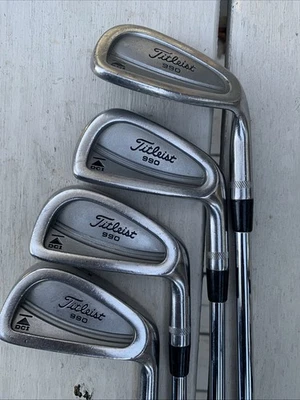 Titleist 990 DCI Golf Clubs 4-pc Irons 5,6,7, PW S300 Stiff Steel Shafts RIGHT - Image 1 of 4