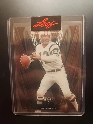 2024 Листовой Металл Футбол Пруф Прозрачный Фиолетовый Joe Namath NY Jets HOF 1/1  - Изображение 1 из 4