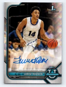 Autógrafos Bowman U #BCPA-JR 2021-22 Jared Rhoden Prospect Silver Wave/199 - Imagen 1 de 2