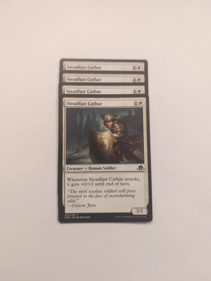 (4) Steadfast Cathar *PLAYSET* Eldritch Moon Regular NM MTG - Image 1 of 1