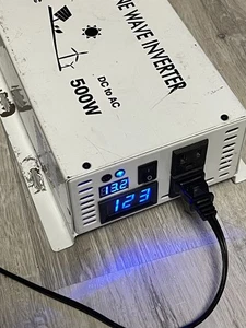 500W Pure Sine Wave Inverter 12V ac to DC working with copper connections - Picture 1 of 12