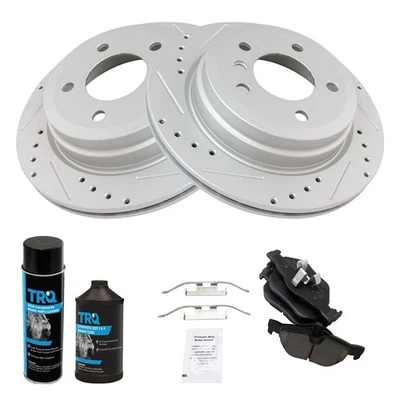 Rear Premium Ceramic Brake Pad & Performance Rotor Kit for 328i 328xi X1 - Image 1 of 4