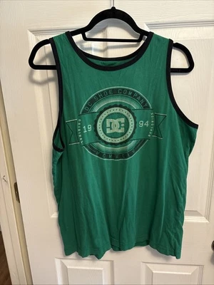Men’s DC Shoes Green Tank Top Small - Image 1 of 4