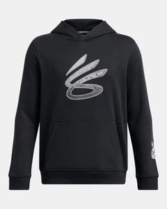 Under Armour Boys Gray Curry Splash Hoodie Fleece Long Sleeve Size XS NWT - Picture 1 of 3
