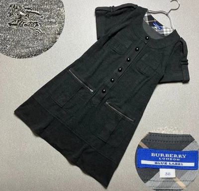 Burberry Blue Label Dress Nova Check Black from Japan - Image 1 of 4