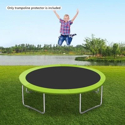 Almohadilla para trampolín de 10 pies, cubierta de borde de trampolín de PVC almohadilla de protección de resortes verde Foto 1 de 4
