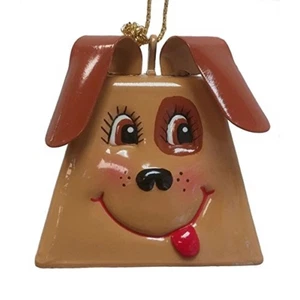Belsnickel Giggle Lings Dooley The Dog Metal Cowbell Christmas Ornament - Picture 1 of 2