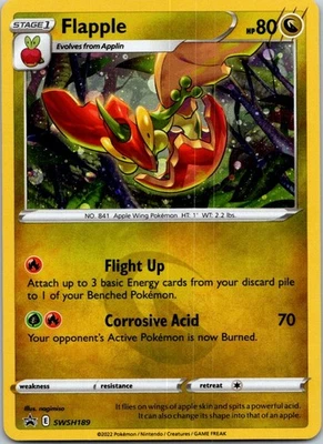 Black Star Promo Flapple SWSH189 Promo SWSH: Sword & Shield Promo Cards - Image 1 of 2