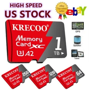 Carte mémoire SD SDXC 256 Go 1 To Ultra Micro SD U3 haute vitesse flash TF - Photo 1 sur 17