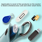 Leder U -Scheibe Beutelschlüsselringhalter USB Flash Drive Storage Bag Anhänger 