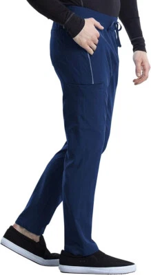 NEW Navy Blue Cherokee Scrubs iflex Mens Drawstring Cargo Pant CK006 SHORT - Image 1 of 4