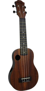 Amahi HCLF660 Soprano Ukelele, Amahi ABS Plastic for Back and Sides Koa Wood Top - Picture 1 of 9