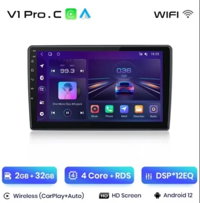 RADIO 9" ANDROID PER VOLKSWAGEN GOLF 4 JETTA MK4 GPS BLUETOOTH CARPLAY 2/32 USB - Immagine 1 di 4