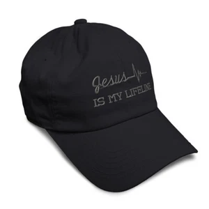 Soft Women Baseball Cap Jesus Is My Lifeline Style 2 Embroidery Dad Hats for Men - Picture 1 of 55