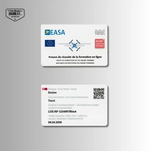 Stampa su BADGE (tessera - card) Patentino Drone A1/A3 (UAS SAPR) + omaggio! - Foto 1 di 5