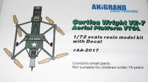 ANIGRAD AA-2017 CURTISS WRIGHT VZ-7 AERIAL PLATFORM VTOL SCALA 1/72 - Foto 1 di 1