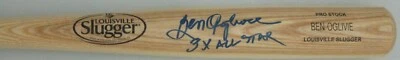 Brewers BEN OGLIVIE Signed Louisville Slugger Name ENGRAVED Blonde Bat AUTO JSA - Image 1 of 2