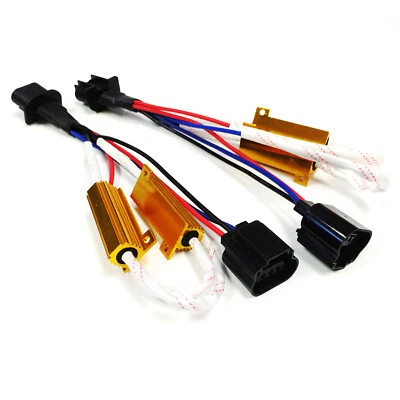 SOCAL-LED H13 HID Resistor Relay Harness 50W Headlight Anti-Flickering Adapter - Image 1 of 4