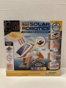 5-in-1 Solar Robotics Energy & Simple Machines Kit ~ Epic Lab ~ NIB - Picture 1 of 4