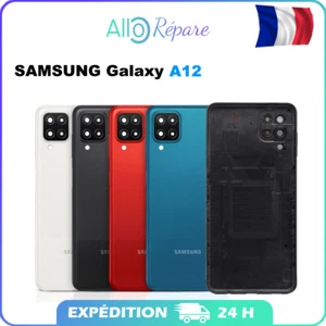 Vitre Coque ARRIERE CACHE BATTERIE + Lentille SAMSUNG Galaxy A12 SM-A125 - Zdjęcie 1 z 5