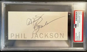 PHIL JACKSON FIRMÓ CORTE AUTOGRAFIADO CHICAGO BULLS LA LAKERS PSA/ADN LOSA COA - Imagen 1 de 1