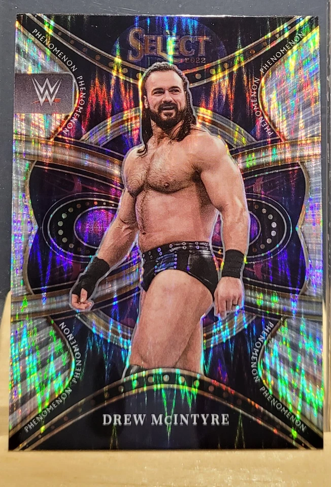 WWE Drew McIntyre #19 2022 Panini Select Smack Down Phenomenon Flash Prizm - Image 1 of 2