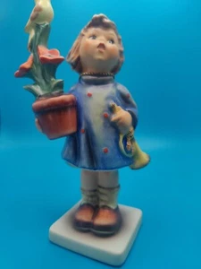 Hummel Goebel W. Germany “Congadulations” Girl Figurine w/Bird #17 1971 Goebel 7 - Picture 1 of 8