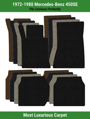 Alfombrillas Lloyd Luxe fila delantera y trasera para Mercedes-Benz 450SE 1972-1980  Foto 1 de 4