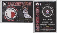 2015-16 Panini Donruss Back to the Future Materials Prime /25 Evan Turner #16