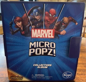 MARVEL MICRO POPZ AVENGERS KOMPLETTER SATZ 24 mit 8 SELTENEN KROGER EXKLUSIVEN, IM ALBUM - Bild 1 von 3