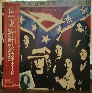 Lynyrd Skynyrd Legend Japan LP P-13589 Signed Artimus Pyle EX/EX OBI INSERT RARE - Picture 1 of 15