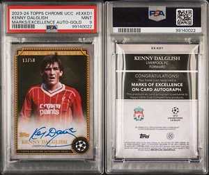 2023-24 TOPPS UCC DALGLISH /50 Marks of Excellence AUTO LIVERPOOL PSA 9 MINT - Picture 1 of 1