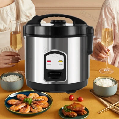 WOWSPEED 400W Reiskocher Dampfgarer Rice Cooker Antihaft Warmhaltefunktion