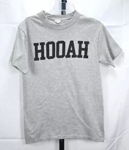 Soffe US Army Ft Irwin CA Hooah gray t-shirt size S adult RN#49068 - Picture 1 of 3