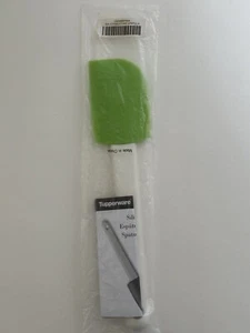 Tupperware Saucy Spatola Silicone Uso fino a 400 Gradi Verde Bianco Nuova - Foto 1 di 3
