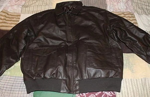 Paramount Pictures Crew Jacket Mans Brown Leather size XL - Picture 1 of 7