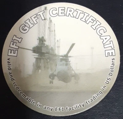 1EFI10E  BRITHISH  EFI  1st Print  10 Cents  Pog  from 2004  not AAFES - Image 1 of 2