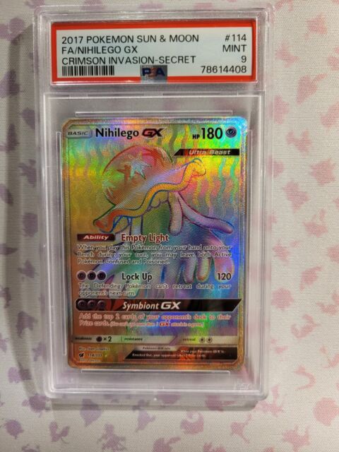 Nihilego GX - 114/111 - Hyper Rare NM Sun & Moon Crimson Invasion