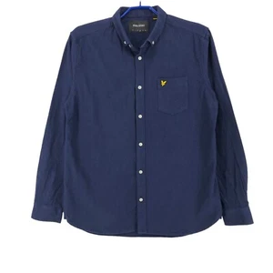 LYLE & SCOTT Men Long Sleeve Casual Blue Shirt Size L - Picture 1 of 10