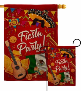 Fiesta Fiesta Arpillera Jardín Bandera Celebración Pequeño Regalo Patio Casa Banner - Imagen 1 de 19